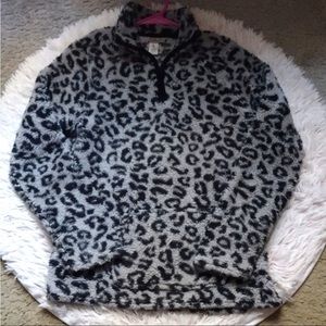 LJust Be Fuzzy Cheetah Sweater